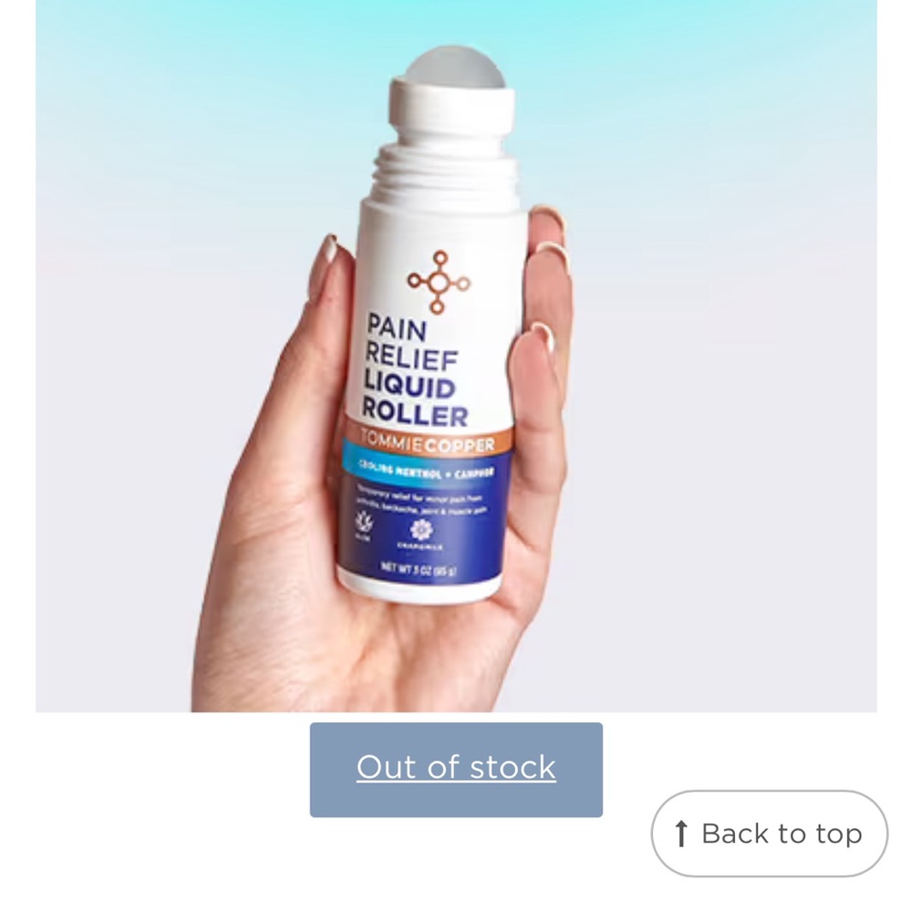 Tommie Copper Pain Relief Liquid Roller pack of 2